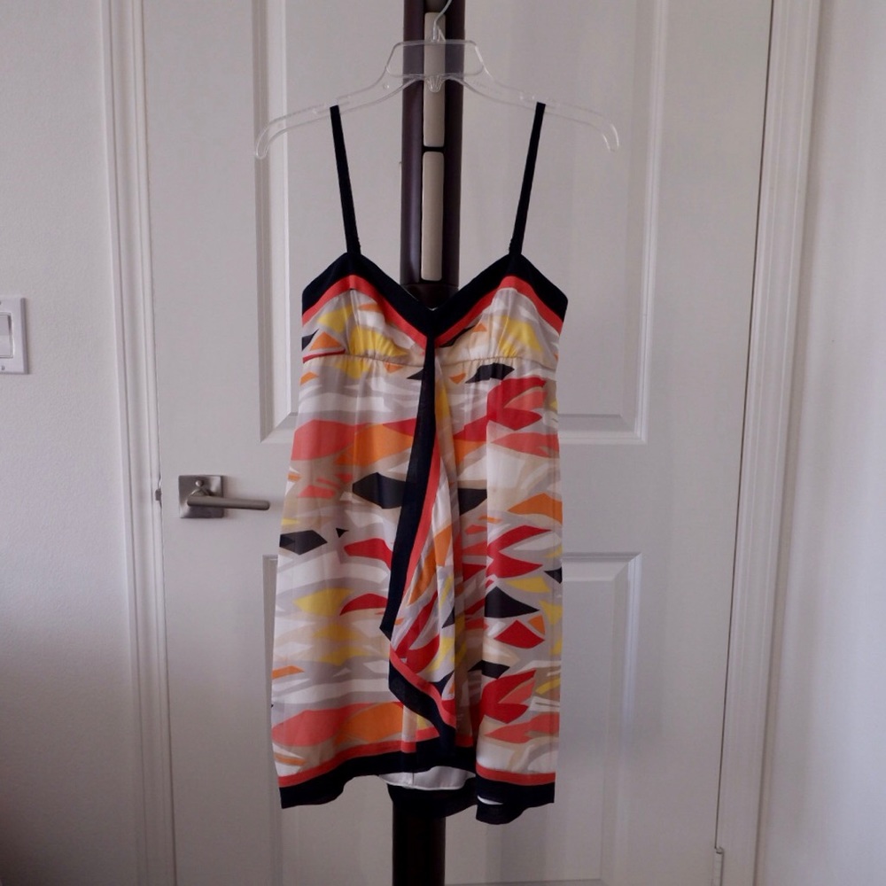 BCBGMAXAZRIA Multicolor Dress with Straps
